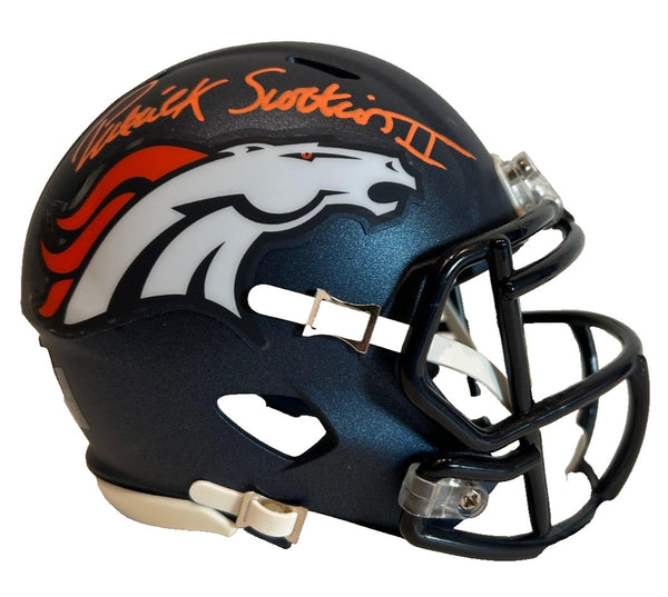 Patrick Surtain II Autographed Denver Broncos Navy 5280 Mini Helmet -- BAS COA