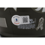 Champ Bailey Autographed Denver Broncos 22 Salute Mini Helmet HOF Beckett 46707