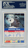 Michael Irvin Autographed 1989 Score #18 Rookie Card PSA Slab 43595
