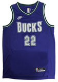 Khris Middleton Autographed Milwaukee Bucks Purple Nike Swingman Jersey JSA