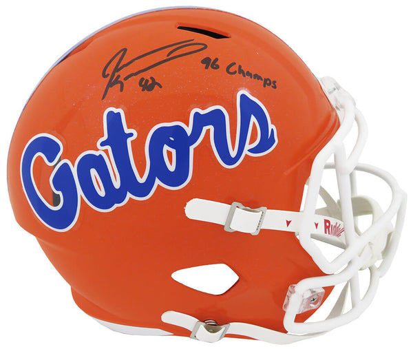 Jevon Kearse Signed Florida Riddell F/S Speed Rep Helmet w/96 Champs (SS COA)