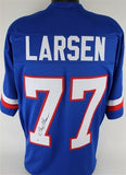 Gary Larsen Signed Minnesota Vikings NFC Pro Bowl Jersey (Beckett COA)All Pro DT