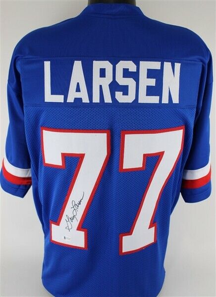 Gary Larsen Signed Minnesota Vikings NFC Pro Bowl Jersey (Beckett COA)All Pro DT