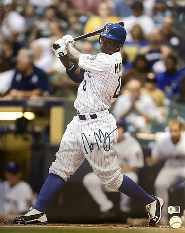 Milw Brewers Outfielder NYJER MORGAN Signed 16x20 Photo #5 AUTO - BAS