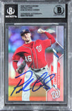 Nationals Patrick Corbin Signed 2020 Topps Chrome Refractors #195 Card BAS Slab
