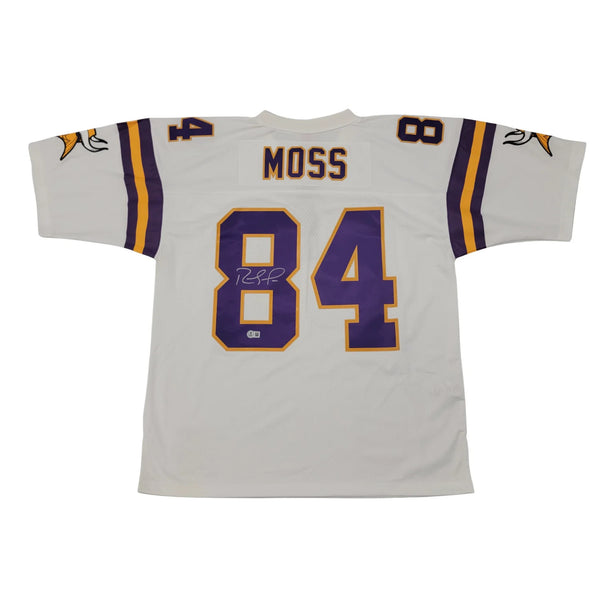 Randy Moss Signed Minnesota Vikings 1998 White Mitchell & Ness Jersey Beckett