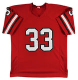 Georgia Terrell Davis "Go Dawgs" Signed Red Pro Style Jersey BAS Witnessed