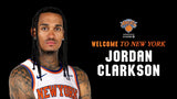Jordan Clarkson Signed New York Knicks Jersey (PSA) 2019 Draft Pick / Mizzou