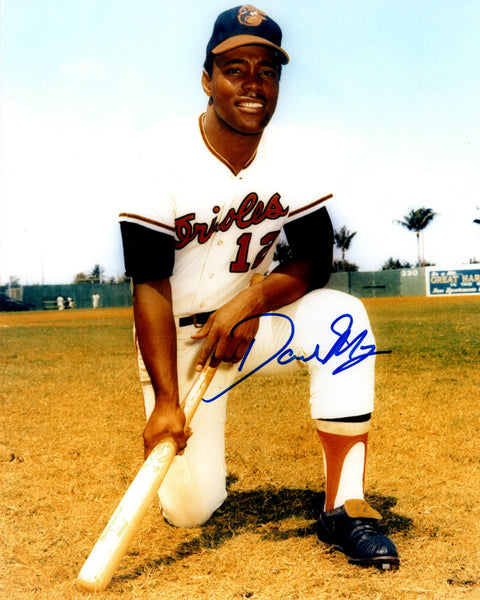 Orioles Outfielder DAVE MAY (d) Signed 8x10 Photo #1 AUTO - 1973 All Star