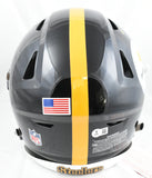 T.J. Watt Autographed Pittsburgh Steelers F/S Speed Flex Helmet - Beckett W Holo
