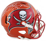Mike Alstott Signed Tampa Bay Buccaneers Full-Size Helmet (Beckett) 2 Inscribed