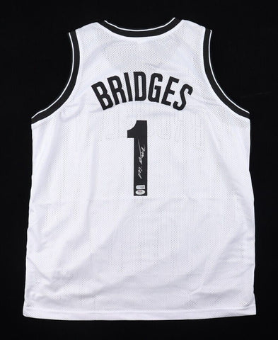 Mikal Bridges Signed Brooklyn Nets Jersey (PSA COA) 10th Overall Pick 2018 Draft