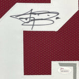 FRAMED Signed JOHNNY MANZIEL 35x39 Texas A&M Maroon Jersey JSA COA