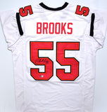 Derrick Brooks Autographed White Pro Style Jersey - Beckett W Hologram *Black