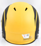 Puka Nacua Autographed Los Angeles Rams Rave Speed Mini Helmet - Fanatics*Yellow