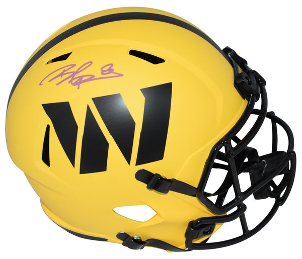 BRIAN ROBINSON JR SIGNED WASHINGTON COMMANDERS RAVE FULL SIZE SPEED HELMET BAS