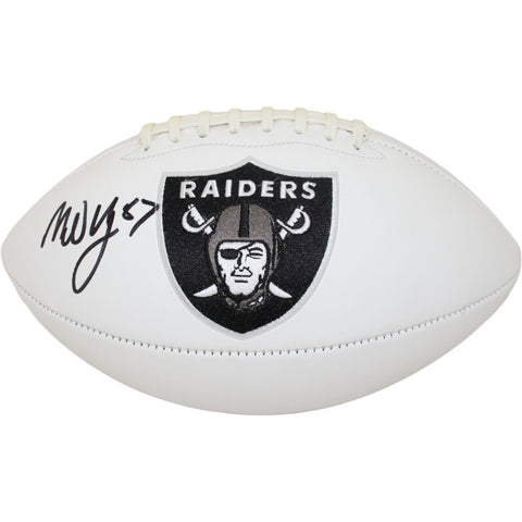 Michael Mayer Signed Las Vegas Raiders Logo Football Beckett 43081