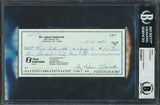Les Horvath Autographed 3x6 Check Ohio State Buckeyes Beckett BAS #10380534