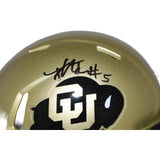 Jimmy Horn Jr. Signed Colorado Buffalos Gold Mini Helmet Beckett 42403