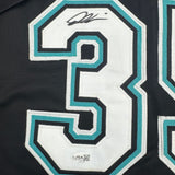Framed Autographed/Signed Dontrelle Willis 35x39 Florida Jersey JSA COA