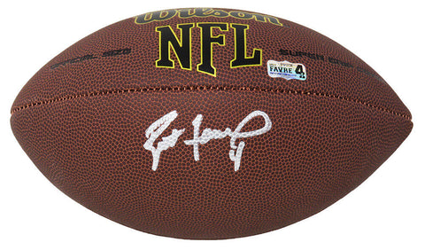 Brett Favre (Packers) Signed Wilson Super Grip Full Size NFL Football-FAVRE HOLO