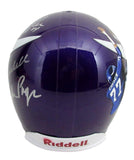 Eller/Page/Marshall/Larsen Signed/Auto Full Size Replica Helmet Vikings JSA