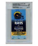 Eric Dickerson Autographed/Signed Ticket Stub 11/20/1983 83 ROY Beckett 40339