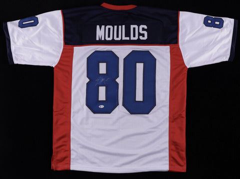 Eric Moulds Signed Bills Jersey (Beckett) Buffalo's All Pro W.R. (1996-2005)