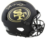 49ers Joe Montana Signed Eclipse Full Size Speed Proline Helmet w/ Case BAS Wit