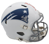Adam Vinatieri Signed New England Patriots Speed Full Size Rivalries Helmet
