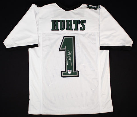 Jalen Hurts Signed Eagles White Jersey (JSA COA) Philadelphia Q B. / Oklahoma