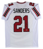 Deion Sanders Authentic Signed White Pro Style Jersey Autographed BAS Witnessed