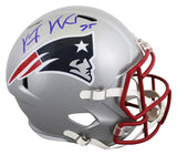 Patriots Vince Wilfork Signed Full Size Speed Rep Helmet W/ Case BAS Witnessed