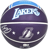 SHAQUILLE SHAQ O'NEAL AUTOGRAPHED CITY EDITION BASKETBALL LAKERS BECKETT 222786