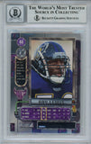 Ray Lewis Signed 1997 Metal Universe #44 Trading Card Beckett 10 Slab 35266