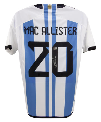 Alexis Mac Allister Signed Argentina Natnl. Team Jersey (Beckett) 2022 World Cup