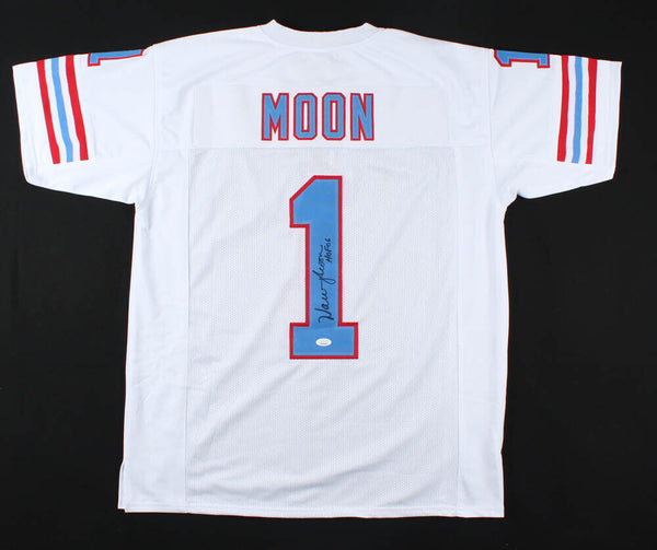 Warren Moon Signed Houston Oilers Jersey Inscribd HOF 06 (JSA COA) 9xPro Bowl QB