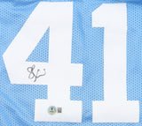 Sam Perkins Signed North Carolina Tar Heels Jersey (Beckett) 1984 1st Round Pick