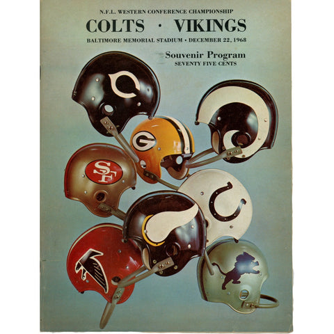 Baltimore Colts Minnesota Vikings 68 NFL Western Conference Champ Magazine 59280
