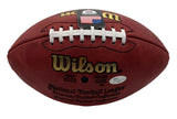 Fran Tarkenton HOF Signed Official Wilson NFL Football Vikings JSA 214102
