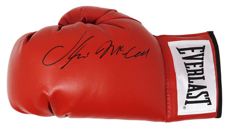 OLIVER McCALL Signed Everlast Red Boxing Glove - SCHWARTZ