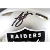 Ashton Jeanty Autographed Las Vegas Raiders Mini helmet Flash Beckett WIT 53221