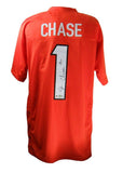 Ja'Marr Chase Signed/Autographed Custom Bengals Jersey Beckett 166068