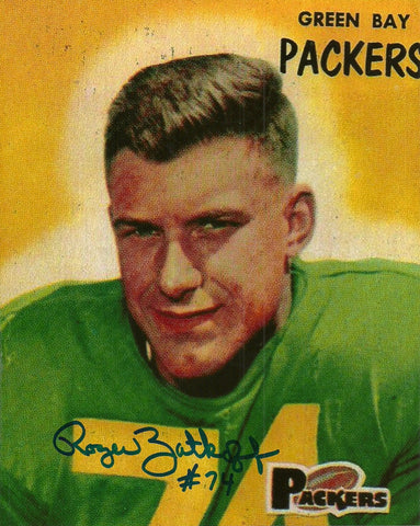 Packers ROGER ZATKOFF Signed 8x10 Photo #2 AUTO - 1953-56 Linebacker