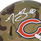 Noah Sewell Chicago Bears Autographed Riddell Camo Speed Mini Helmet