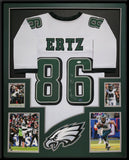 FRAMED PHILADELPHIA EAGLES ZACH ERTZ AUTOGRAPHED JERSEY ERTZ HOLO