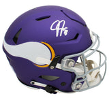 Justin Jefferson Signed Minnesota Vikings Speed Flex Authentic Tribute Helmet