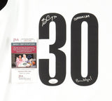 Seth Curry Signed Nets Jersey Inscribed "Basquiat Brooklyn !" (JSA COA) Guard