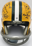 Super Bowl I Champions Packers Team Autographed Yellow Full Size Helmet With Sig