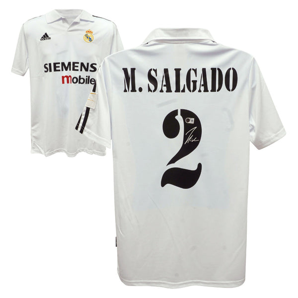 Michel Salgado Signed Real Madrid Soccer Jersey #2 with Beckett COA